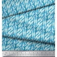 thumbnail image 2 of Soimoi Polyester Crepe Fabric Flower Watercolor Print Sewing Fabric Yard 52 Inch Wide, 2 of 3