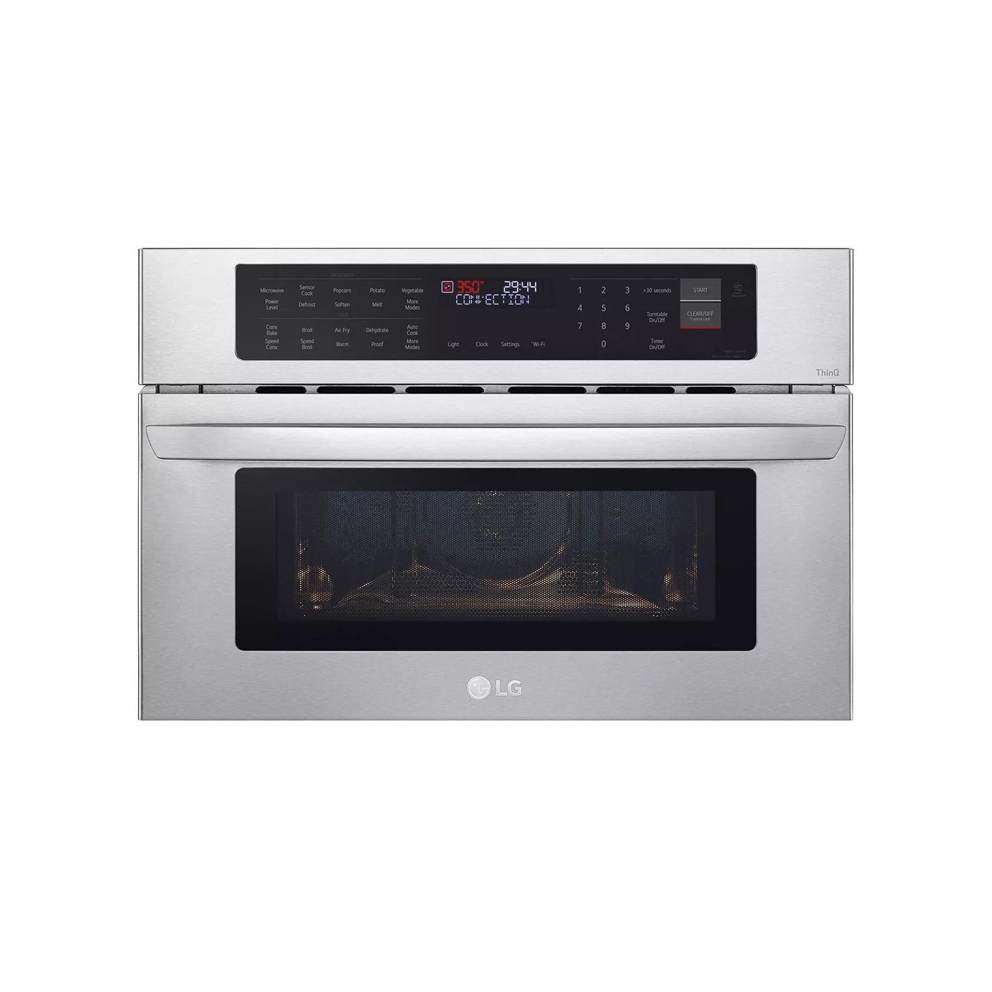 30 Inch Single Speed Electric Smart Wall Oven & Microwave with 1.7 cu. ft. Total Capacity,
