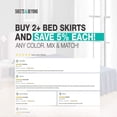 thumbnail image 5 of MesaSe Sheets & Beyond Solid Microfiber 14” Bed Skirt  Queen  White, 5 of 5