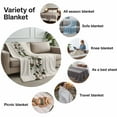 thumbnail image 6 of Flannel Fleece Throw Blanket Magnolia Plant Flower Lightweight Soft Plush Blankets,Farm Vintage Wood Grain Cozy Warm Throw Blanket for Couch Sofa Bed Car Office All Season Use 50x60in, 6 of 9