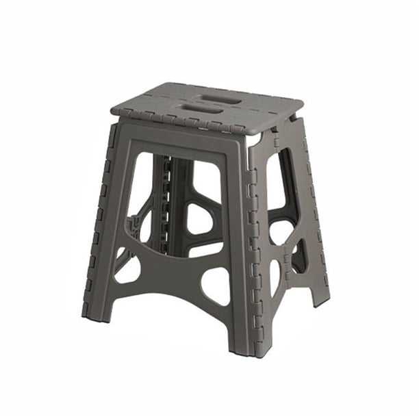 Taburete plegable portátil antideslizante Banco de plástico para exteriores para baño Camping Viajes Pesca L sidaley HA000891-04B