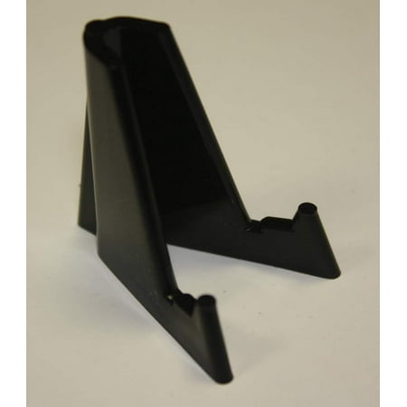 Military Coin Display - 25 DISPLAY STANDS EASEL for Coins Cards Poker Chip Pedestal Holder BLACK ACRYLIC