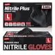 thumbnail image 1 of Guantes médicos desechables Supmedic de nitrilo negro, 5 mil, 100 unidades, 1 of 7