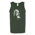 thumbnail image 2 of Manilyn Monroe Skull Face and Body Tattoo | Mens Pop Culture Graphic Tank Top, Forest Green, 2XL, 2 of 4