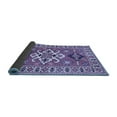 thumbnail image 2 of Ahgly Company Indoor Square Geometric Blue Traditional Area Rugs, 6' Square, 2 of 4