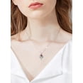 thumbnail image 3 of CACA LADY Fox Necklace 925 Sterling Silver Fox Pendant Necklace with January Birthstone - Elegant Jewelry Gift for Women, 3 of 6