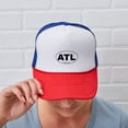 thumbnail image 6 of CafePress - ATL (Atlanta, GA) - Adjustable Unisex Printed Trucker Hat with Mesh Back, 6 of 10