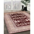 thumbnail image 2 of Ahgly Company Indoor Square Mid-Century Modern Rose Pink Oriental Area Rugs, 6' Square, 2 of 6