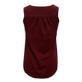 thumbnail image 5 of Beach Vacation Clothes for Women Cleavage Tops for Women Chambray Top Top Thick Strap Band 13 Memory Girl Crop Tops Cute Summer Design Your Own Sock Cowl Neck Summer S, 5 of 7