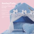 thumbnail image 1 of SmileyTails Pet Princess Palace House - Winter Warmth and Luxury for your Pet ShopWise Round, 1 of 12