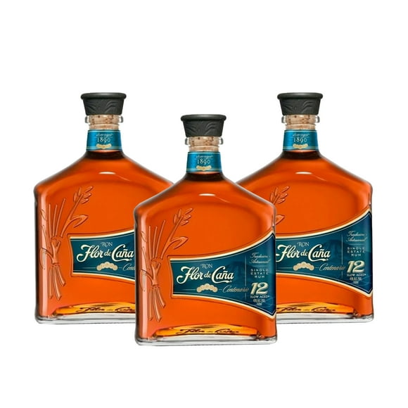 Pack De 3 Ron Flor De Caña 12 Años 750Ml