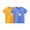Yellow, variant on Eltusu Girls Cotton T-Shirts, Two Pieces Crew Neck Casual Pullover Short Sleeve Tops Pink Size 4-6 T