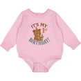 thumbnail image 2 of Inktastic Cute Teddy Bear 1st Birthday Celebration Baby Fleece Bodysuit, 2 of 4