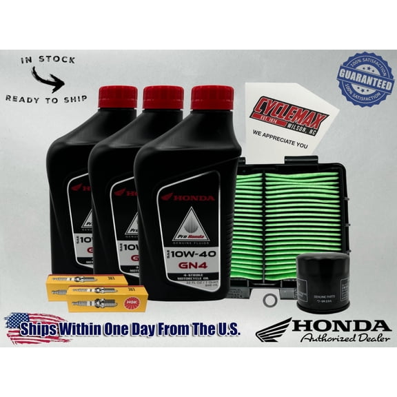 Cyclemax Standard GN4 10W-40 Tune-Up Kit compatible with 2023-2025 Honda SCL500