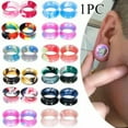thumbnail image 3 of HOOUN 8/10/12mm Acrylic Screw Flesh Tunnel Ear Plug Taper Earring Stretcher Plug 1pc-02#Black/Silicone-10mm, 3 of 9