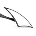 thumbnail image 4 of 8mm/10mm Black Motorcycle Universal Blade Rear View Side Mirrors Compatible for Street Bike Chopper Softail Dirt Bike, 4 of 5