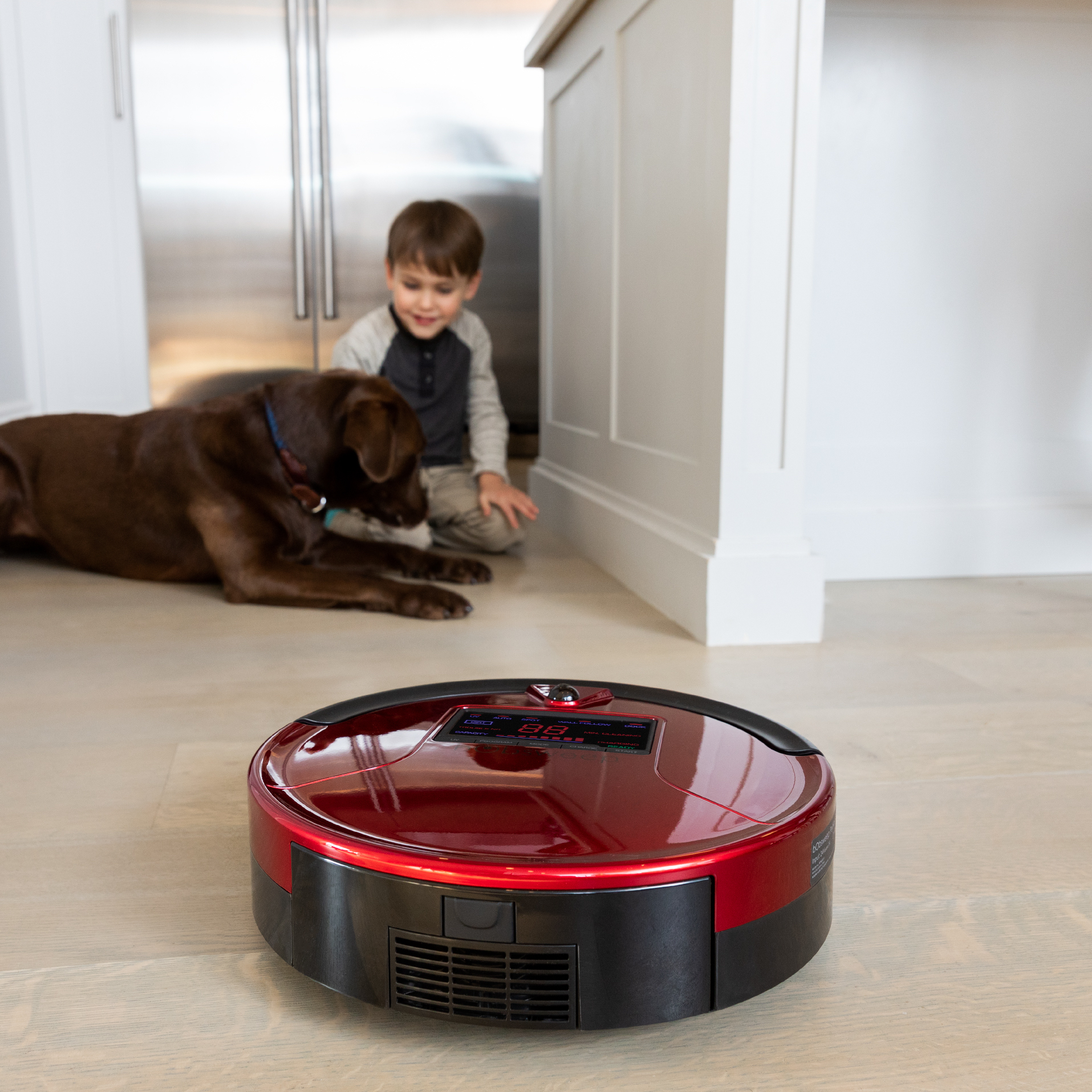 Bobsweep Pet Hair Robotic Vacuum Cleaner and Mop, Rouge - image 7 of 9