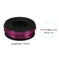 thumbnail image 2 of Uxcell 75.5ft Aluminum Wire, 1Pc Jewelry Wire Aluminum Craft Wire 1mm 18 Gauge Wire for Jewelry Making Crafting, Pink Purple, 2 of 4