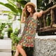 thumbnail image 2 of Easygdp Funny Owl Bird para Vestido Transpirable de Mujer, Vestido Suelto de Manga Corta con Pliegues y Bolsillos para el Verano, 2 of 7