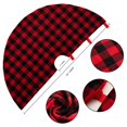 thumbnail image 6 of Christmas Tree Skirt 36/48/54 inch Large, Double Layer Red and Black Plaid Buffalo with Thick Felt Lining, Checked Tree Mat Xmas Holiday Party Decorations, 6 of 9