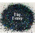 thumbnail image 2 of Glitter Heart Co. - High Quality Polyester Glitter - 2 oz Bottle - Big Bang - Holographic Black Small Chunky Mix, 2 of 2