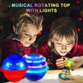 thumbnail image 2 of Toupie Interactive en Forme de Cœur de Football Jouet Musical à Piles pour Enfants, 2 of 7