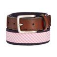 thumbnail image 1 of Club Room Mens Plaid Webbing Belt, Pink, 34, 1 of 1