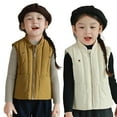 thumbnail image 3 of Chenyin Kids Baby Girls down Vest Toddler Solid Color Puffer Waistcoat Winter Zipper Sleeveless Jacket for 1-9 Years, 3 of 9