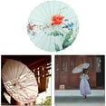 thumbnail image 3 of DJH-Japanese Chinese Classical Dance Umbrella Bamboo Silk Umbrella 32" Chinoiserie Decor Photo Props Handmade Oiled Paper Umbrella for Costumes-1, 3 of 5
