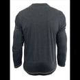 thumbnail image 4 of Camisetas Henley para Hombre, Larga Raglán, Informales, Ajustadas, Ligeras, de Moda. Gris Oscuro XL, 4 of 7