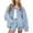 Light Blue, variant on Stralyhd Jean Jacket Women Long Sleeve 2026 Fall Oversized Denim Jackets Classic Jean Coats Light Button Down Trucker Coat with Pockets Light Blue S