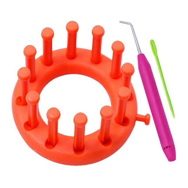 Rongfmy 9cm Knitter Loom Crocheting Knitting Set Craft Sock Scarf Sweater Tools