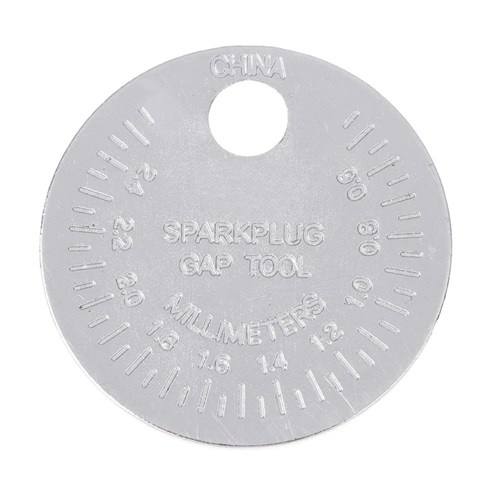1 pcs Ignition Gap Gauge tool Caliber Measuring Tool Currency-Type 0.6-2.4mm Range Gage Gap Tool Feeler ,Easy Identification