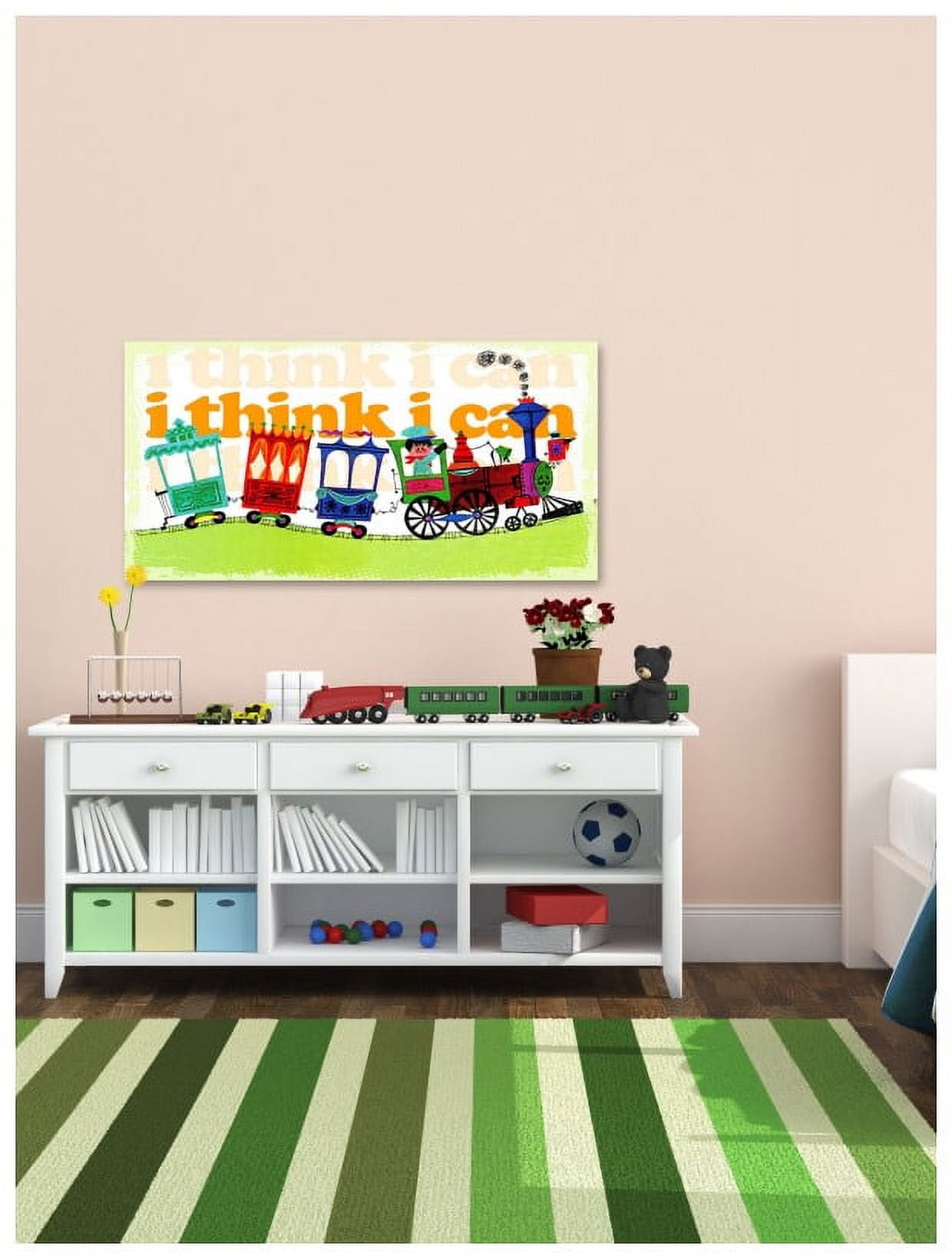Marmont Hill Inc Marmont Hill 'I Think I Can' by Curtis Painting Print on Canvas - Multi-color