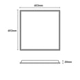 thumbnail image 3 of Estevez Panel LED Estévez 40 W 4000K Neutro 603×603 mm Empotrar o Suspender, 3 of 7