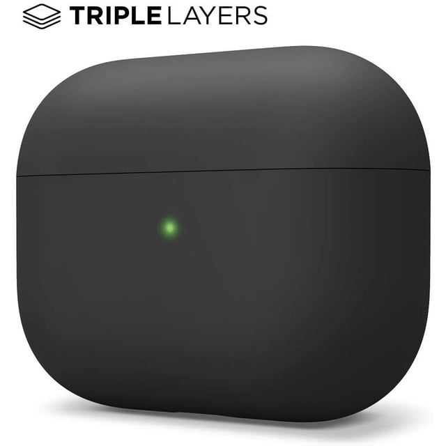 elago Liquid Hybrid Case Compatible with Apple AirPods Pro Cases (2019) - Black