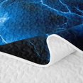 thumbnail image 5 of Homewish Blue Lightning Quilt Full,Aesthetic Geometric Full Bedspread Sets,3pcs, 5 of 7