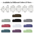 thumbnail image 3 of Lux Decor 2-Pack Queen Fitted Sheets Only - 16" Deep Pocket, Brushed Microfiber Bottom Sheets, 360° Elastic Fit, Wrinkle & Fade Resistant - Navy Blue, 3 of 9