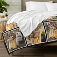 thumbnail image 4 of Personalized Family Blankets with Text Custom Blankets with Photos for Adults Family Baby Customized Throw Blanket Gifts for Birthday Anniversary Christmas New Year, 4 of 6