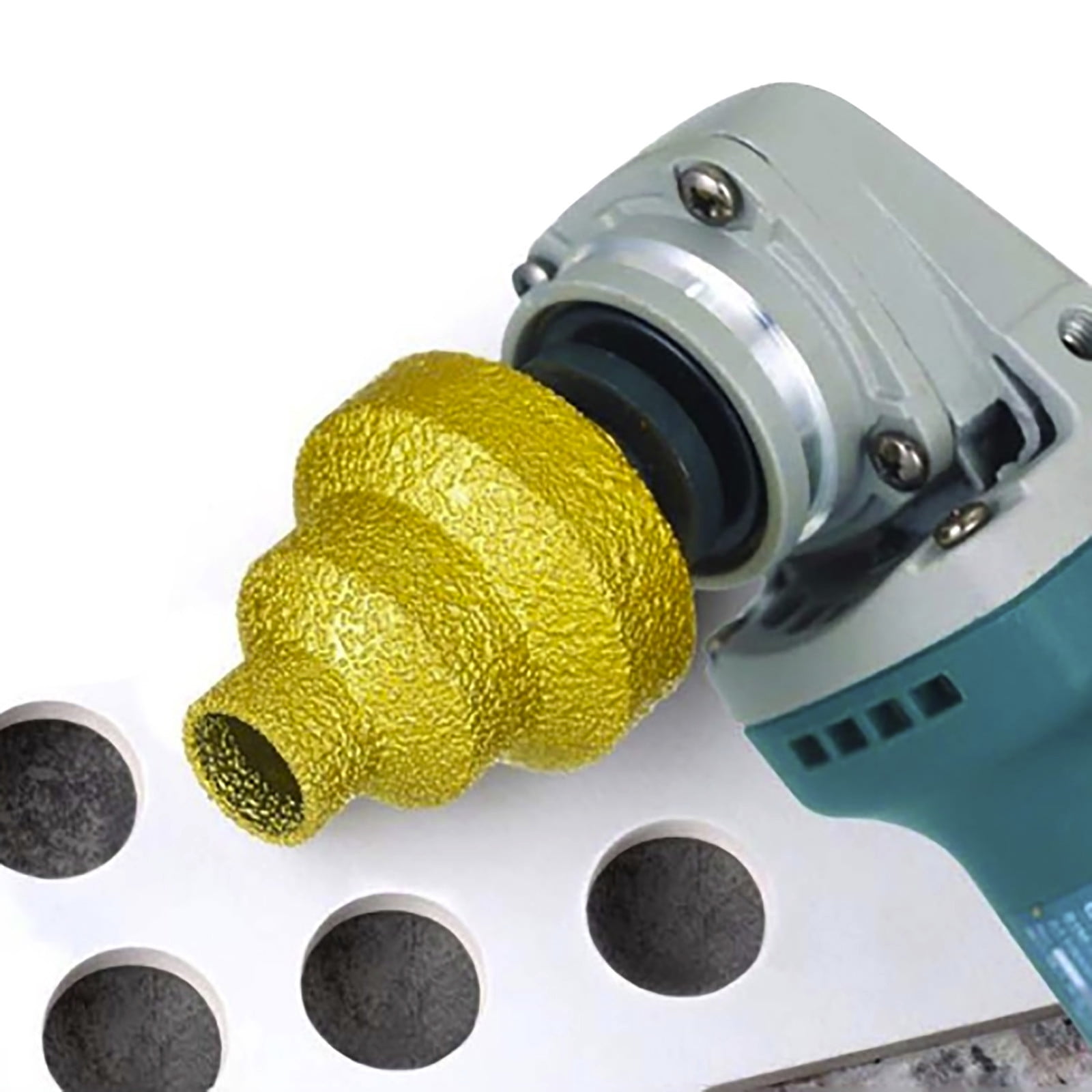 Brazed Step Drill Bit Set for Porcelain Tile Concrete and Metal Efficient Hole Opening and Chamfering Tool