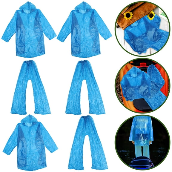 HOOWIFFY rainwear Raincoat Plastic Windproof Sets