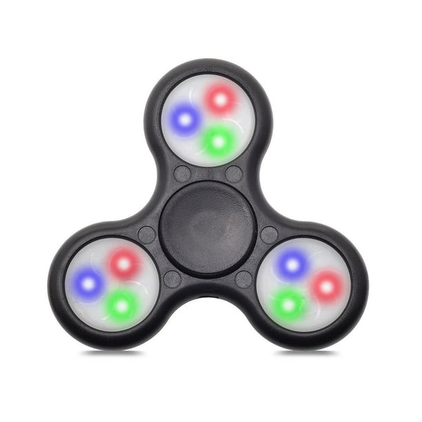 LED Colorful Lights Fidget Spinner Hand Spin Focus Fidget Toy, Stress