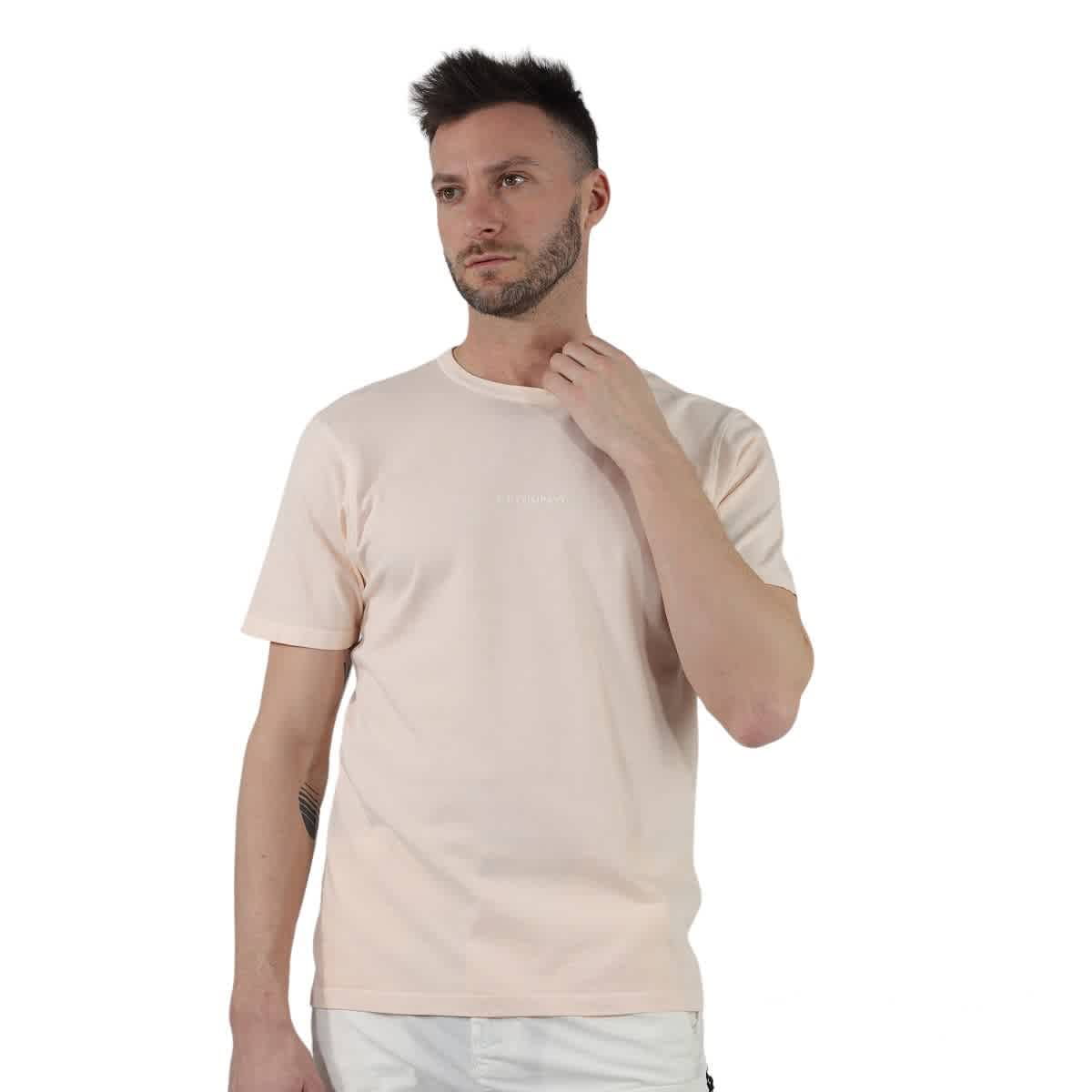 skelet kolf onderwijzen Cp Company Men's Bleached Apricot Jersey Logo T-Shirt, Size Small -  Walmart.com