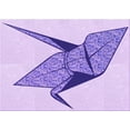 thumbnail image 1 of Ahgly Company Indoor Rectangle Patterned Crocus Purple Area Rugs, 7' x 9', 1 of 1