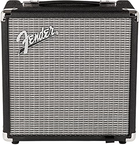 Fender Squier Affinity Jaguar Bass H - Black w/ Rumble 15 Amplifier