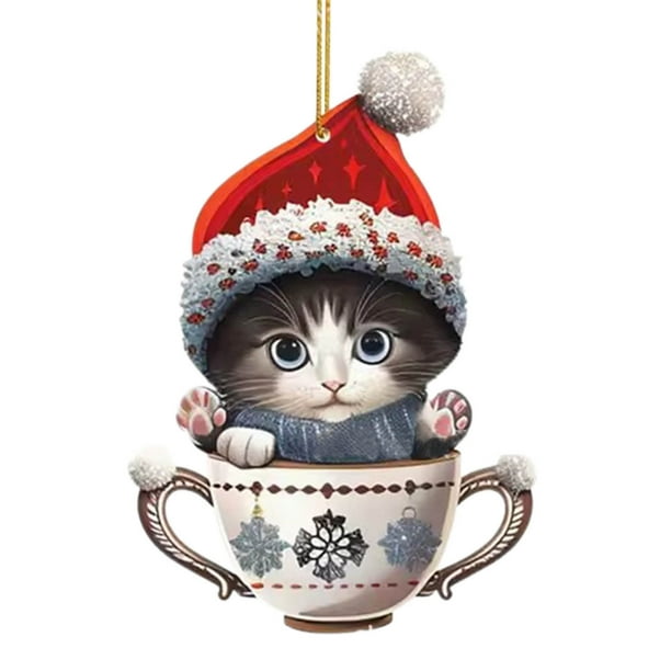 Árbol de Navidad Decoraciones 4.52In / 4Pcs Colgante Árbol de Navidad Colgante en Forma de Plástico Bola de Navidad - Ideal para los Ornamentos Del Árbol de Navidad, Perfecto para la Decoración Del Ho