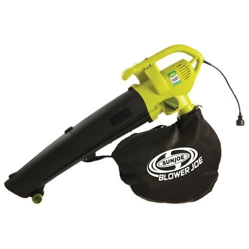 Open Box Snow Joe SBJ604E Blower Joe 3-IN-1 Electric Blower, Vacuum & Leaf Shredder, AC Supply
