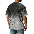 thumbnail image 4 of Halloween Corduroy Shirt for Men Spooky Bat Print Short Sleeve Graphic Tees Halloween Costumes Gray XL, 4 of 4