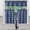 Blue, variant on Bxaolu 3 Pieces Solid Color Blackout Window Curtain Set, Valance Rod Pocket Thermal Privacy Curtain Tiers for Kitchen, Living Room, Bathroom Shades, W30 x L45 Inch