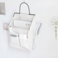 thumbnail image 3 of Toystoory Almacenamiento colgante de algodón y lino, práctico y elegante, fácil de organizar, tipo colgante, parte colgante Almacenamiento y organización del hogar blanco, 3 of 6